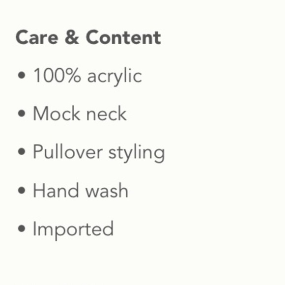 ANTHROPOLOGIE CROPPED MOCK NECK SWEATER (M/L) - Picture 13 of 13